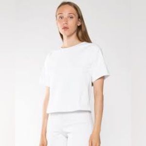NWT: Ripley Rader White Ponte Knit Short Sleeve Top Extended